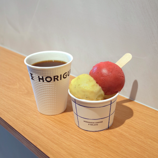 コーヒーとジェラートのペアリングセット