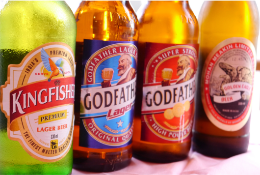 本場のインドのビールやウィスキー、ワインを取り揃えています！！